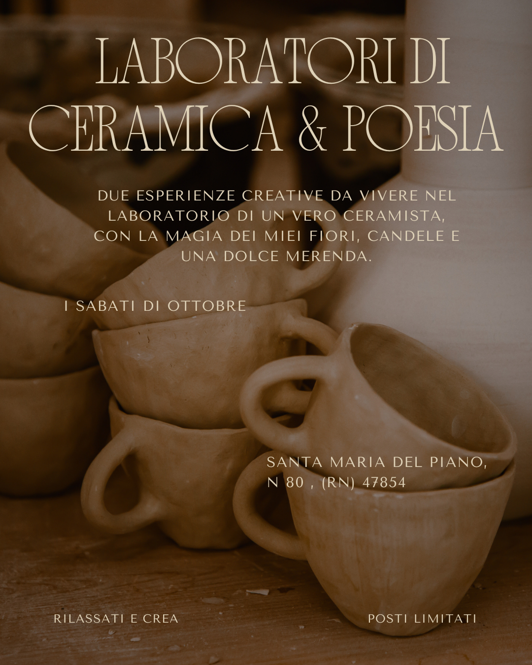 Esperienza di Pittura su Bicchieri in Ceramica o vasetti