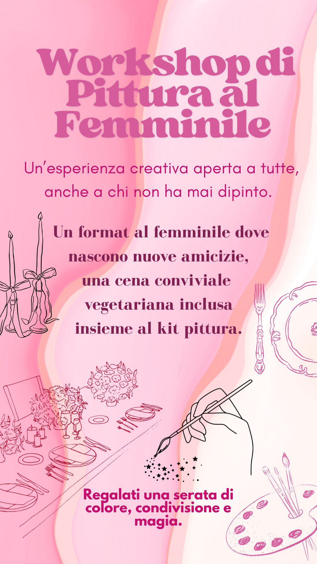 Prenotazione – Workshop Serale con Cena & Pittura