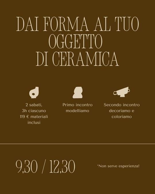 Workshop Creazione & Decorazione in Ceramica