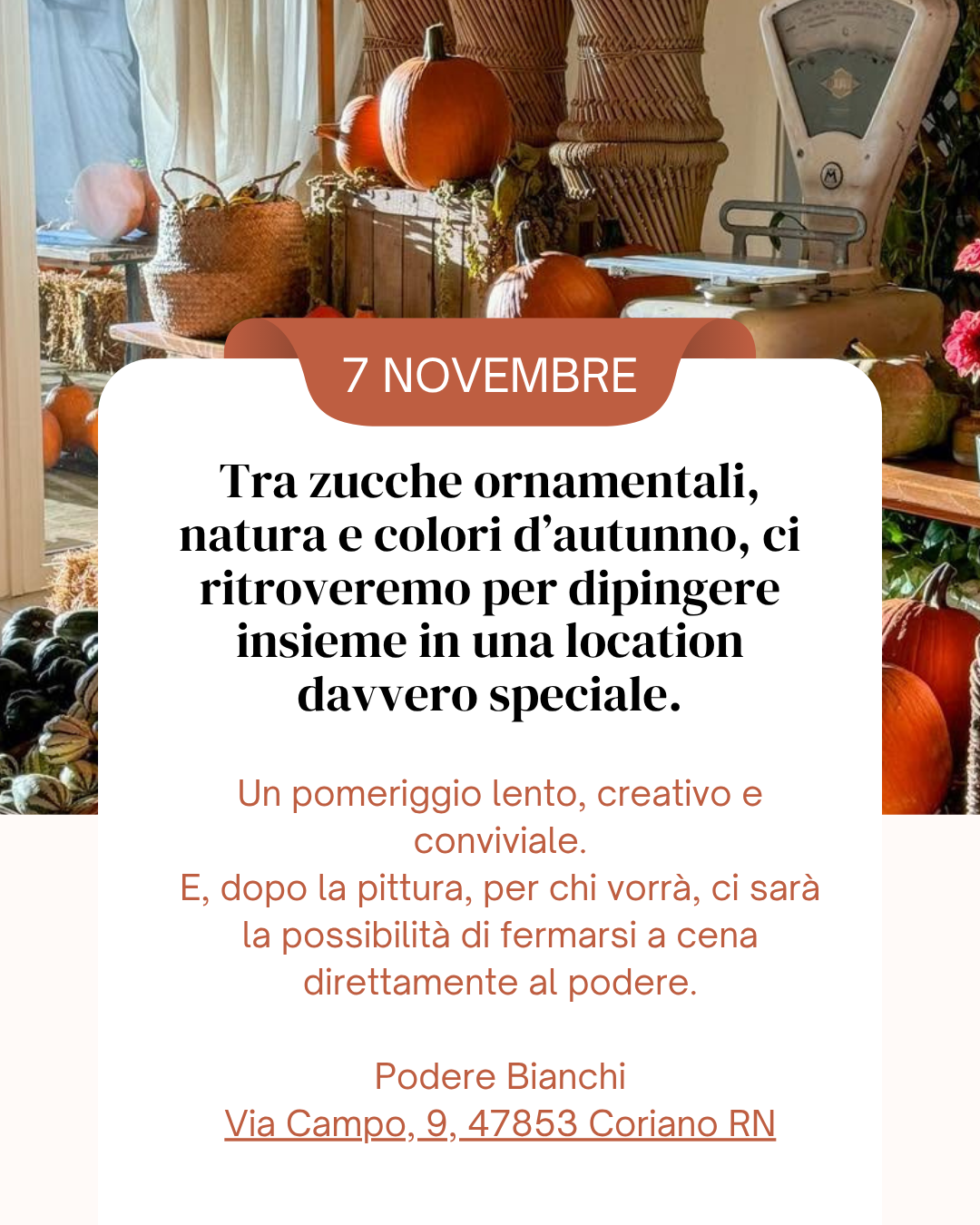 7 Novembre -PITTURA AL PODERE Coriano (RN)