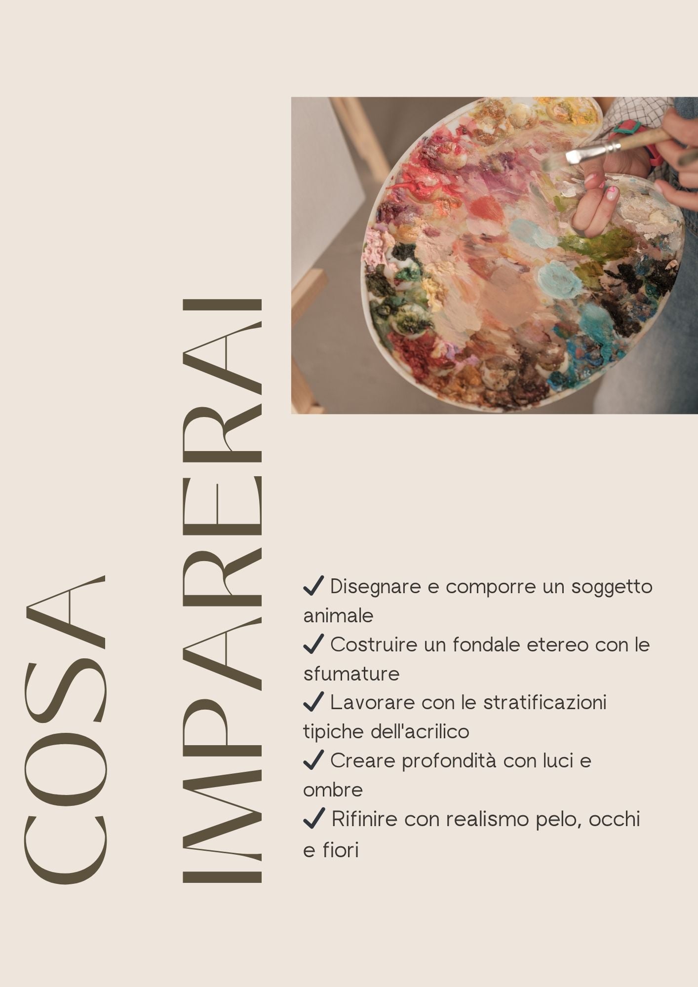 Corso online – Pittura acrilica su tela: "Il coniglio nel giardino incantato"