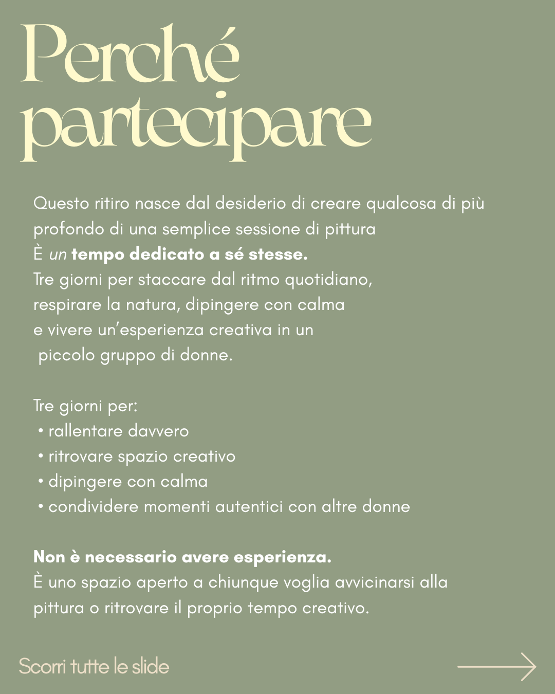 RITIRO ARTISTICO D’AUTUNNO OTTOBRE 2026