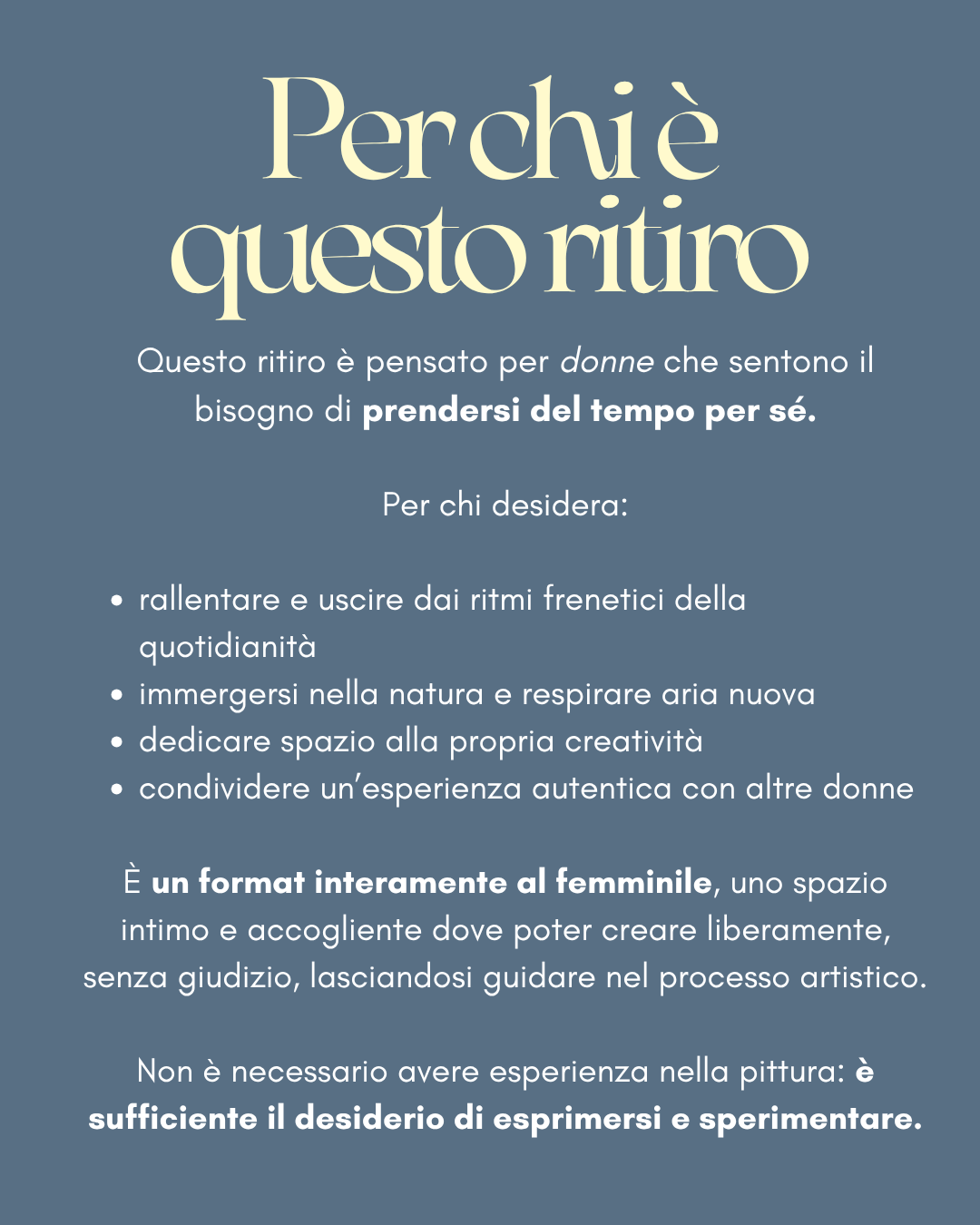 RITIRO ARTISTICO Settembre