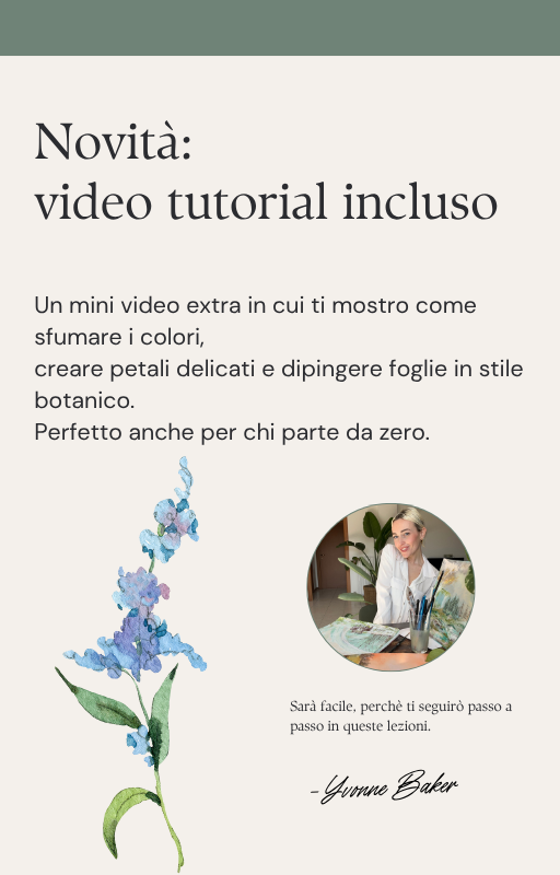 Corso di Acquarello Botanico – Fiori &amp; Foglie