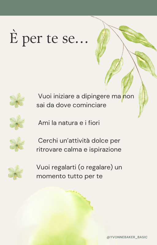 Corso di Acquarello Botanico – Fiori &amp; Foglie