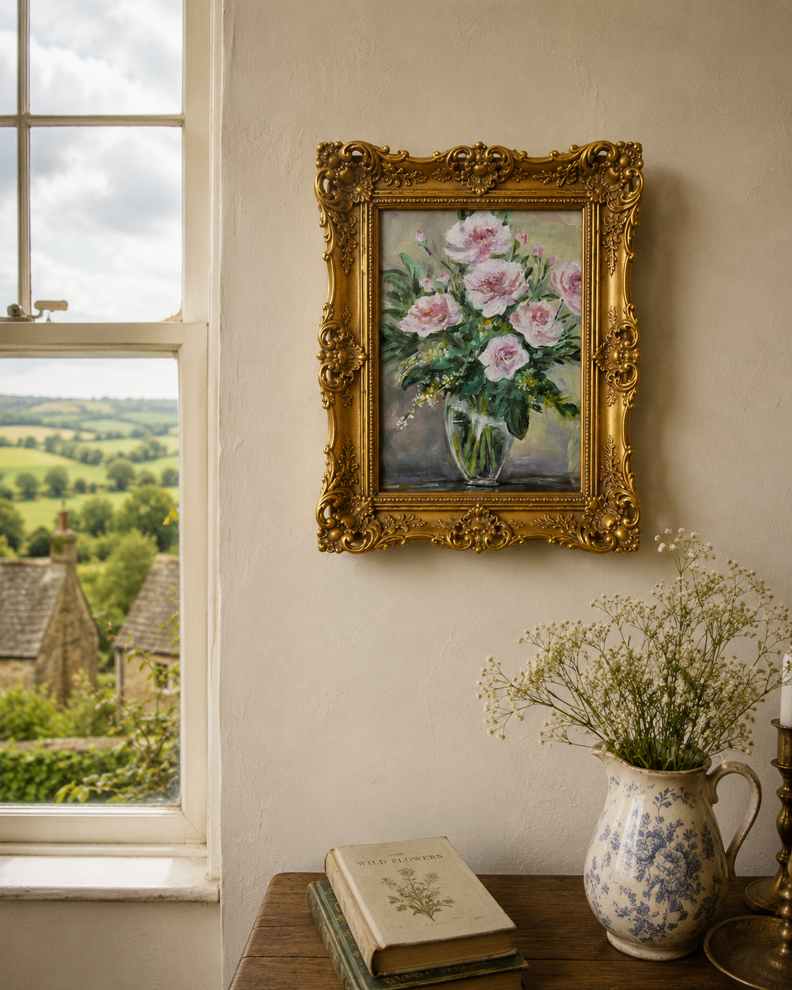 Quadro Rose in vaso