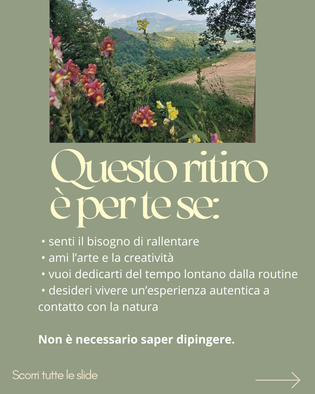 RITIRO ARTISTICO D’AUTUNNO OTTOBRE 2026