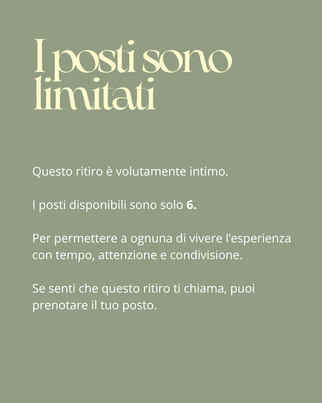 SOLD OUT - RITIRO ARTISTICO Giugno
