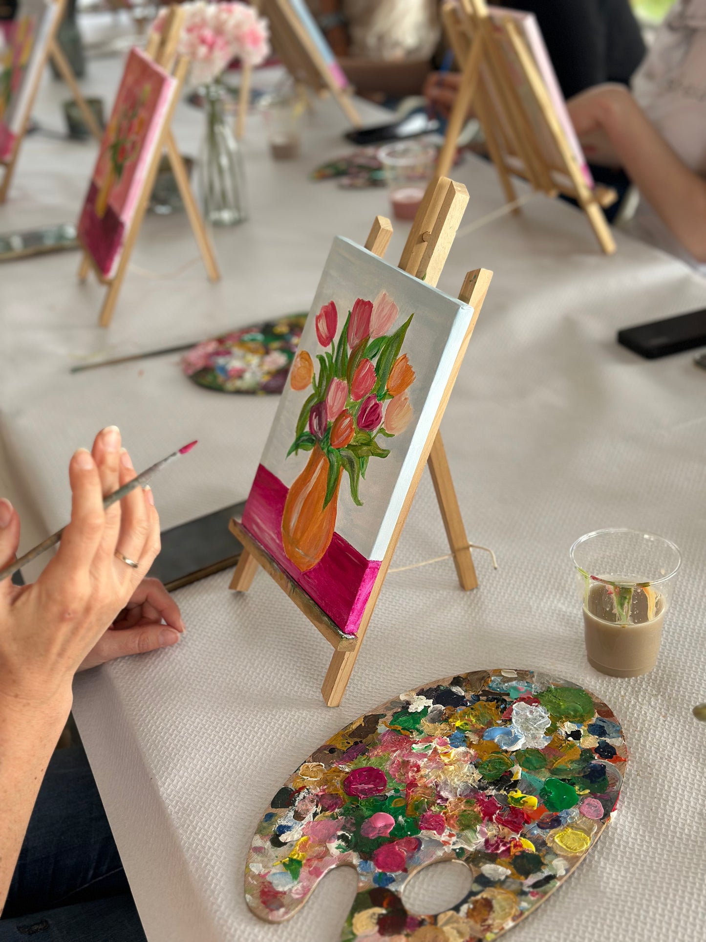 Sessioni di pittura per addii al nubilato