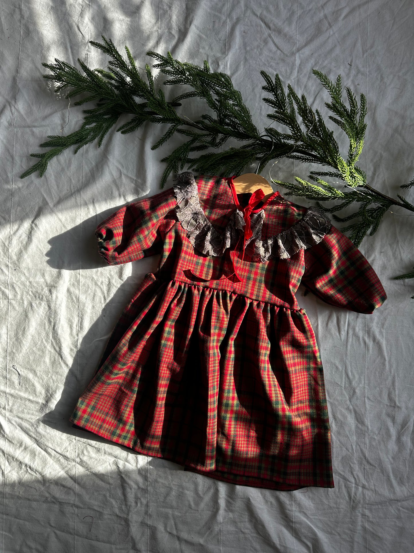 Abitino in Lana per Bambina  – Taglia 12–18 mesi (adatto anche da 7 mesi) – Pezzo Unico