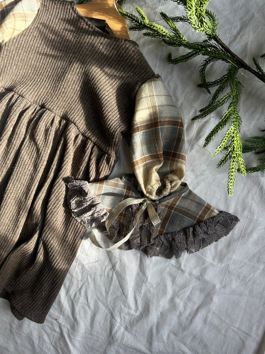 Abitino in Lana per Bambina  – Taglia 12–18 mesi (adatto anche da 7 mesi) – Pezzo Unico