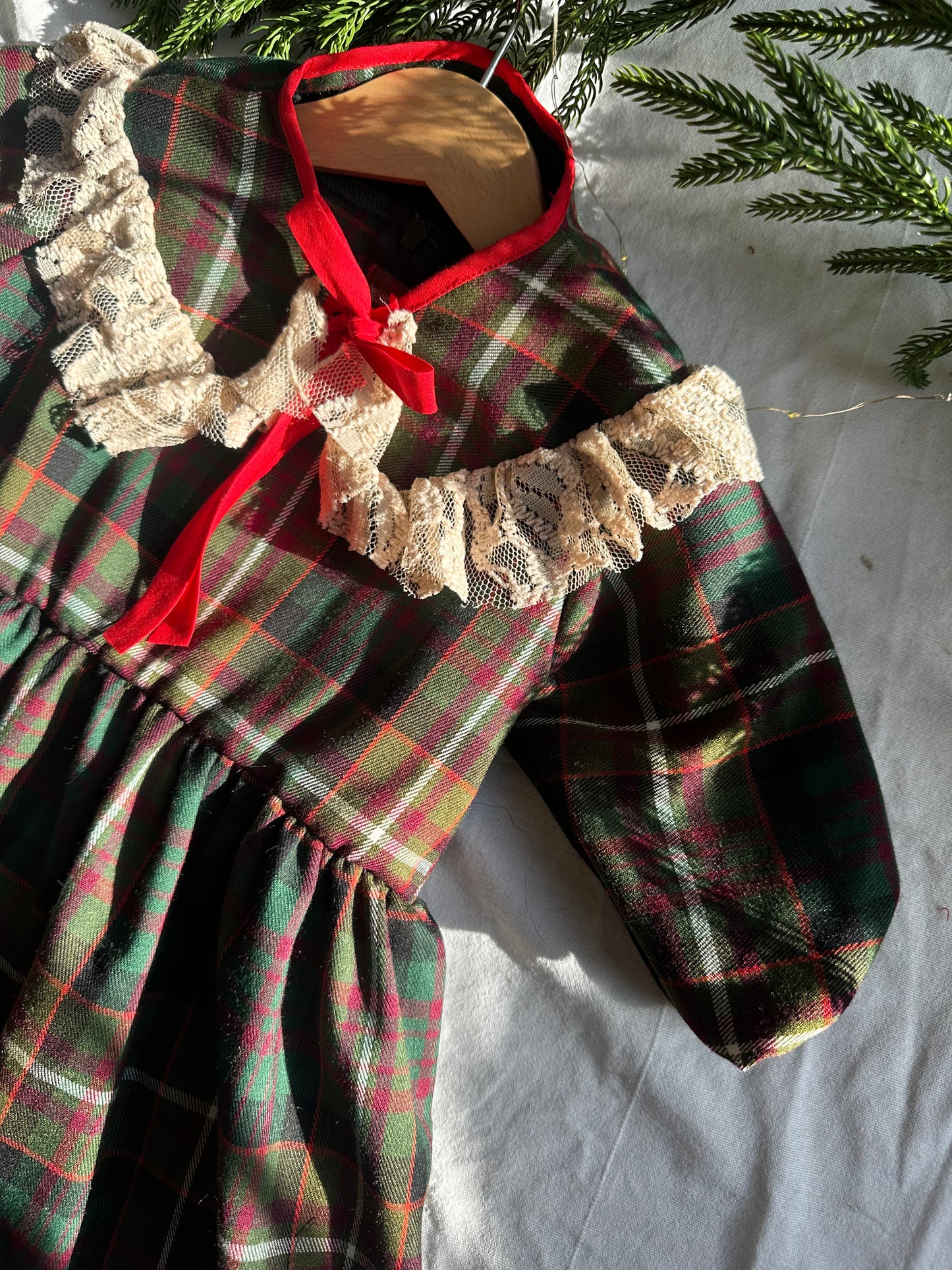 Abitino in Lana per Bambina  – Taglia 12–18 mesi (adatto anche da 7 mesi) – Pezzo Unico