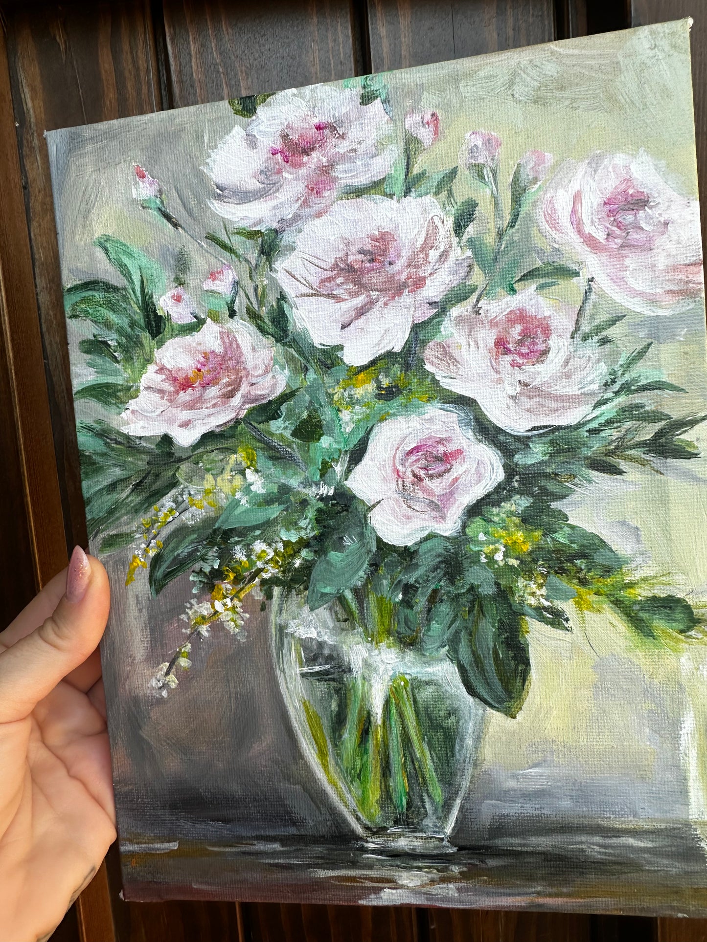 Quadro Rose in vaso