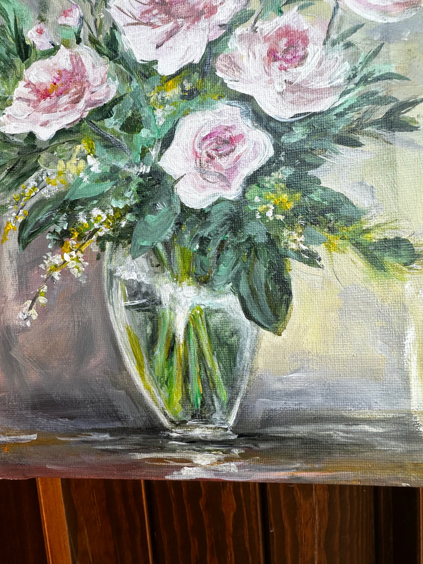 Quadro Rose in vaso