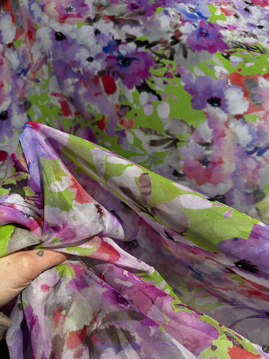 Tessuto Chiffon di seta