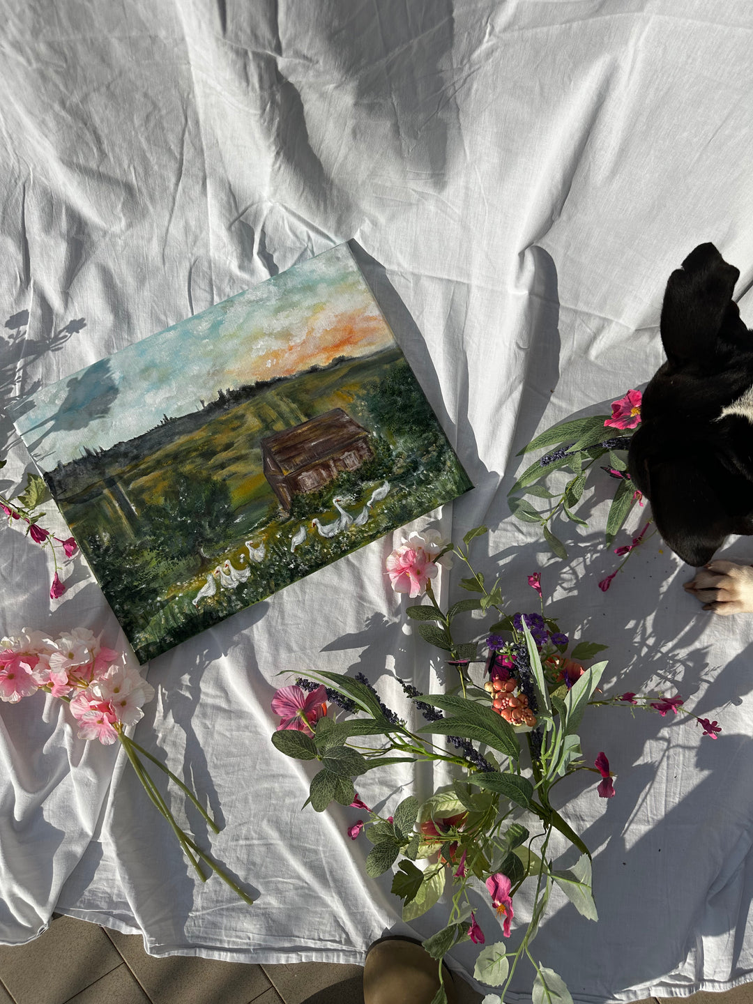 Oche in campagna - quadro