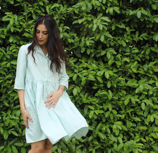Abito camicia azzurro