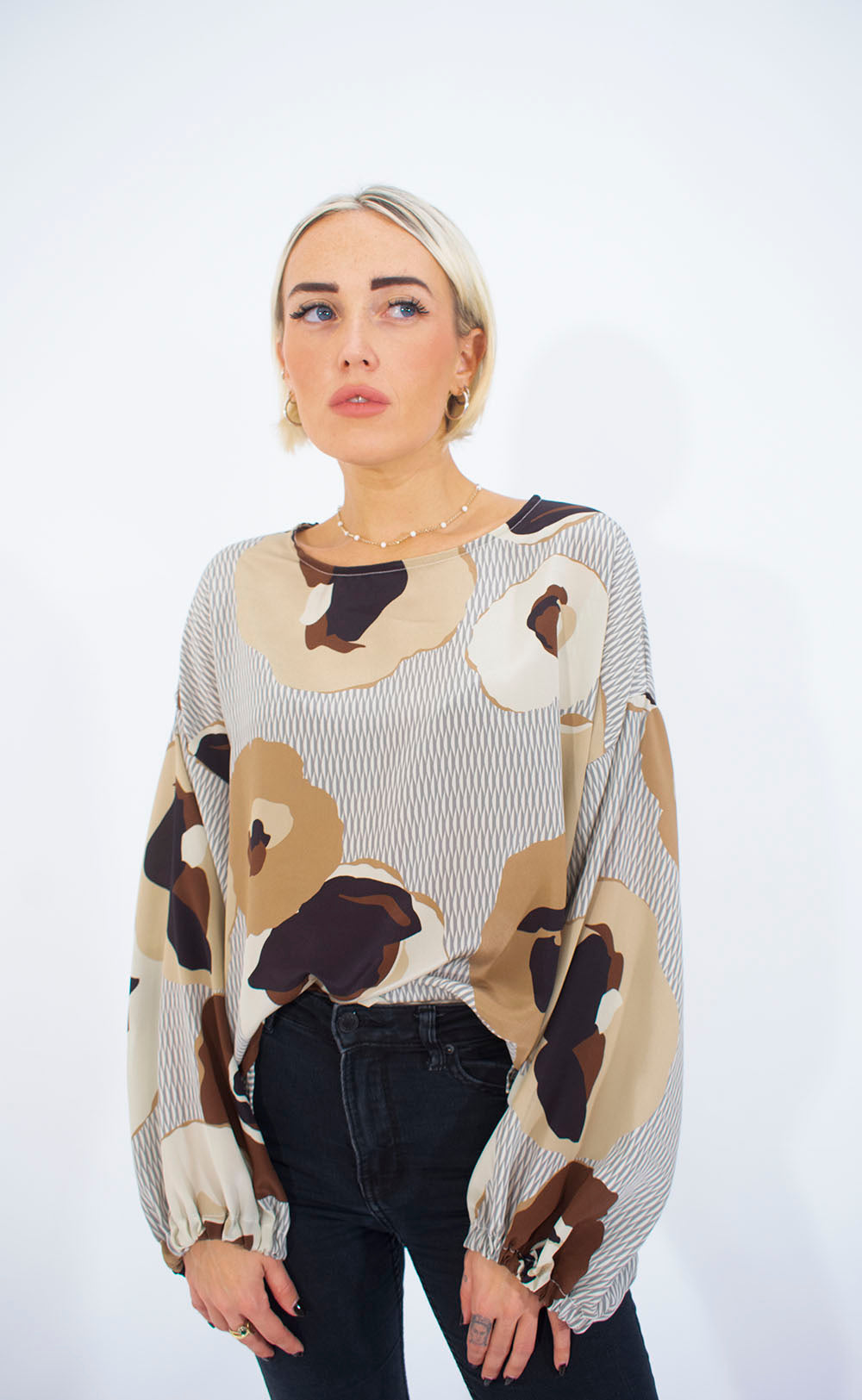 Blusa in seta