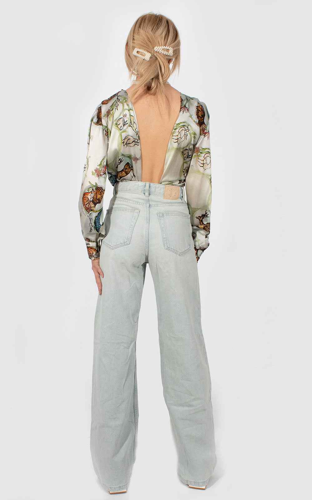 Camicia in seta Animali in Poesia