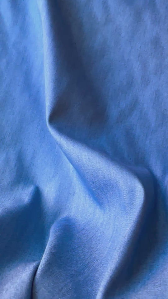 Tessuto Chambray azzurro