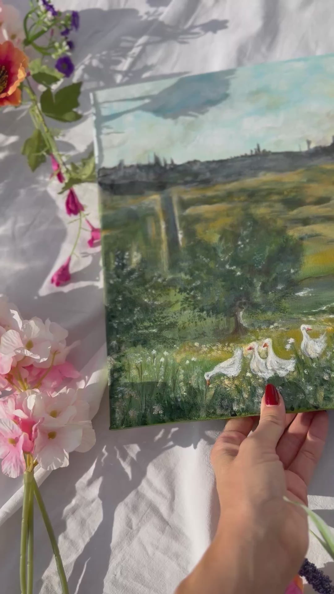 Oche in campagna - quadro