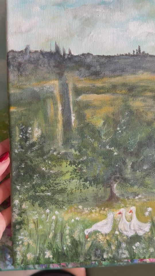 Oche in campagna - quadro