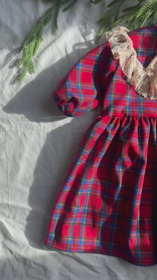 Abitino in Lana per Bambina  – Taglia 12–18 mesi (adatto anche da 7 mesi) – Pezzo Unico