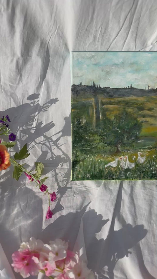 Oche in campagna - quadro