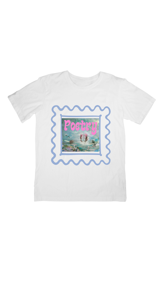 T-shirt "Poetry 2"  in Cotone Organico